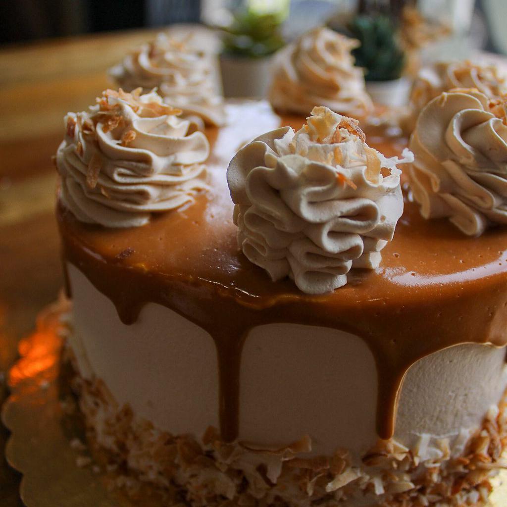 Tres Leches Dulce de Leche Cake · Moist vanilla sponge cake soaked in a creamy blend of 3 types of milk: condensed milk, evaporated milk and heavy cream, and a touch of vanilla. And to make matters even more delicious, we've added a layer of decadent Dulce de Leche.