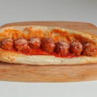 Meatball Marinara · With provolone and Parmesan on Italian roll toasted to perfection.