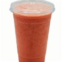 Papaya Raspberry Smoothie · Papaya, raspberry, lowfat yogurt, ice.