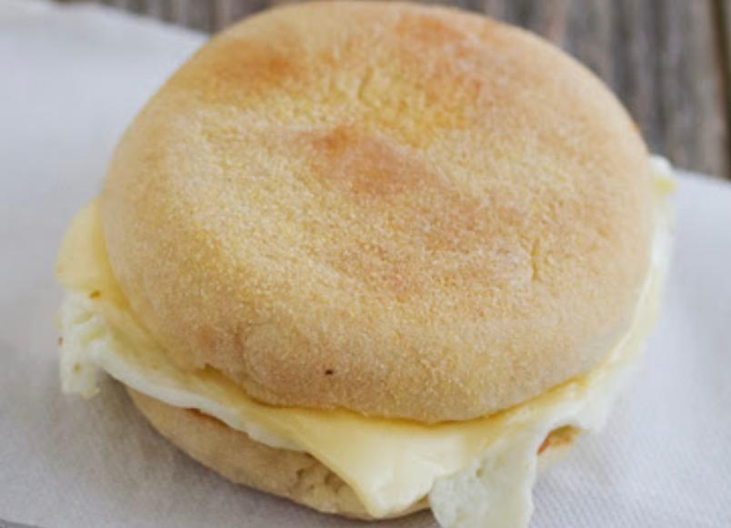 Egg White and Cheese Roll · 2 eggs.