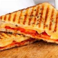 Grill Cheese and Tomato Breakfast Sandwich · 