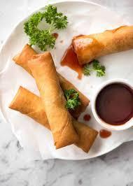 Vegetable Spring Rolls with Sweet Chili Sauce · 5-Pieces Vegetable Spring Rolls with Sweet Chili Sauce