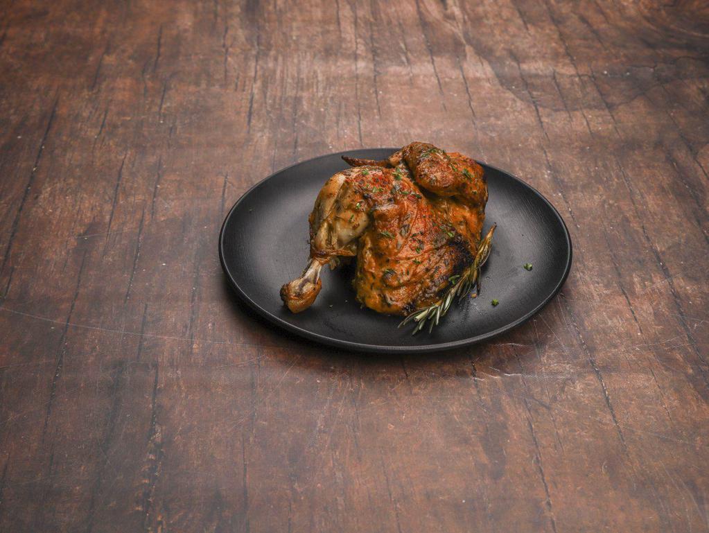 Nazca Roasted Half Chicken · Marinated and roasted with your choice of one of our signature rocoto sauces.