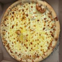 Large Garlic Pizza Wednesday Special · Available only on Wednesdays. No limit. Extra charge for toppings.