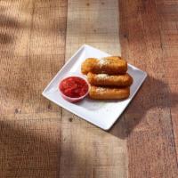 6-Piece Mozzarella Sticks · Includes choice of dipping sauce.