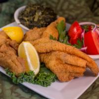 Catfish Fillets Combo Plate · 