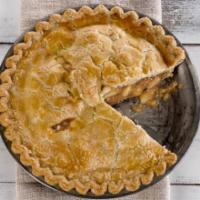 Homestyle Apple Pie  · Juicy sweet apples baked fresh inside a golden flaky crust.