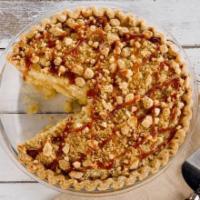 Caramel Apple Pie · Luscious apples with a crumb topping and rich caramel icing.