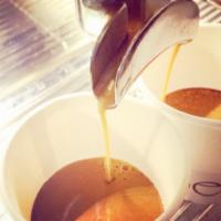 Americano · Espresso with hot water & Milk