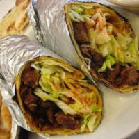 Beef Kebab Roll · Crispy dough filled with minced vegetables.