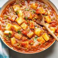 Matar Paneer · Cottage cheese and Peas with homemade blend of spices.