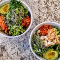 BUILD YOUR OWN POKE BOWL OR SALAD. · customize your poké bowl. *=gluten