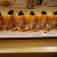 Mango Tango Roll  · Shrimp tempura, crab, salmon, mango