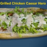 Chicken Hero · Grilled or breaded chicken with lettuce and tomato and mayonnaise.