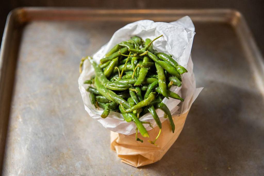 Bag of Green Beans · Cold with olive oil, lemon, salt