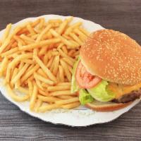 Cheeseburger Special · With fries and can soda.