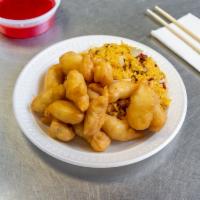 S6. Sweet & Sour Chicken · Cooked with or incorporating both sugar and a sour substance.
