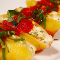 Crab Stuffed Shells Parmesan · These are a real treat. Jumbo lump crab and ricotta cheese filling stuffed in jumbo shells. ...