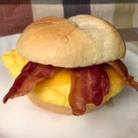 Turkey Bacon and Eggs Sandwich · 