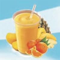 Mango Madness Smoothie😚 · Mango, pineapple, orange, banana and coconut water.