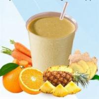 Cold cure juice · Carrot orange pineapple cayenne pepper