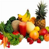 Create your own juice choose up 5 vegetable🍏🍊🥕🍍🥒🍋🍎 · ( green apple,red apple,carrot,beets , lemon, orange, grapefruit, kale, spinach,cucumber, gi...
