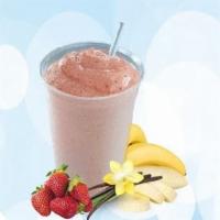 Protein blast smoothie · Whey protein chocolate or vanilla protein strawberry banana almond milk
