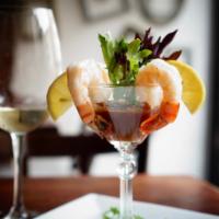 Shrimp Cocktail · With traditional cocktail sauce.