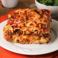 Lasagna · Topped with marinara sauce and Parmesan cheese. Served with hot garlic bread. 