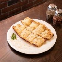 Garlic Bread with cheese · Buttery bread that is topped with garlic. 