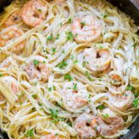 Shrimp Pasta · Pasta of your choice serve with shrimp and sauce