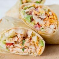 Chicken Caesar Wrap · Chicken ceasar with romain lettuce, caesar dressing and parmesan cheese