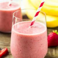 Strawberry and Banana Smoothie · real fruit smoothie 