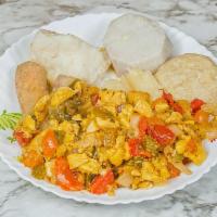 Ackee and Saltfish · Dried and salted fish.