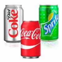 201. Sodas · Coca Cola products in 12 oz. cans. Coke, Sprite, Diet Coke.
