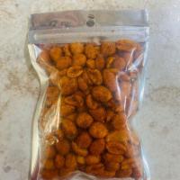 Cacahuate Enchilado · Roasted peanuts in spicy seasoning. Small bag.