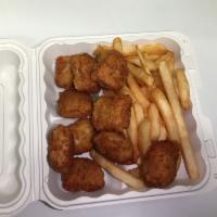 A9. Chicken Nuggets with French Fries · 10 pieces.