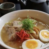 Tonkatsu Ramen Special · Pork bone-flavored soup with chashu pork, egg, and vegetables.
