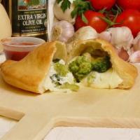 Broccoli and Cheese Calzone · 
