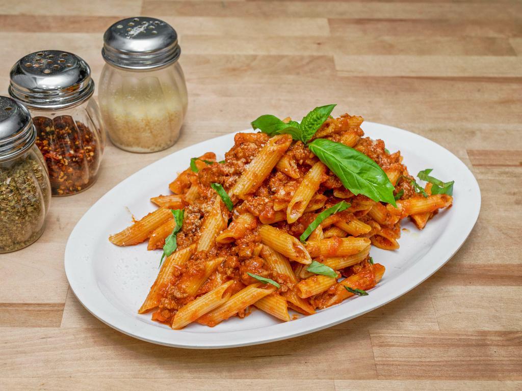 penne bolognese · fresh tomato meat sauce 