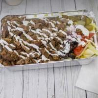 Lamb over Salad  · Lamb over salad with your choice of sauce