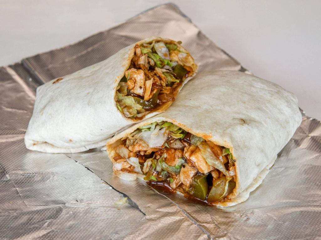 Sweet Baby's Teriyaki · Topping choices: onion, green peppers, tomato, lettuce and teriyaki sauce.
