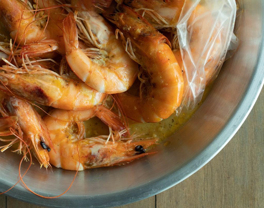 Head On Shrimp · Sold by the pound, you can choose your favorite 7Spice flavor for it.