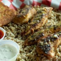 5 Tenders and Etouffee · 5 fried or blackened tenders served with our famous crawfish or shrimp etouffee on the side ...