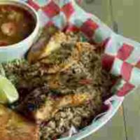 3 Tenders and Etouffee · 3 fried or blackened tenders served with our famous crawfish or shrimp etouffee on the side ...
