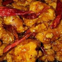 General Tso's Chicken · Deep fried chicken in a chef spicy and sweet sauce.most popular dish