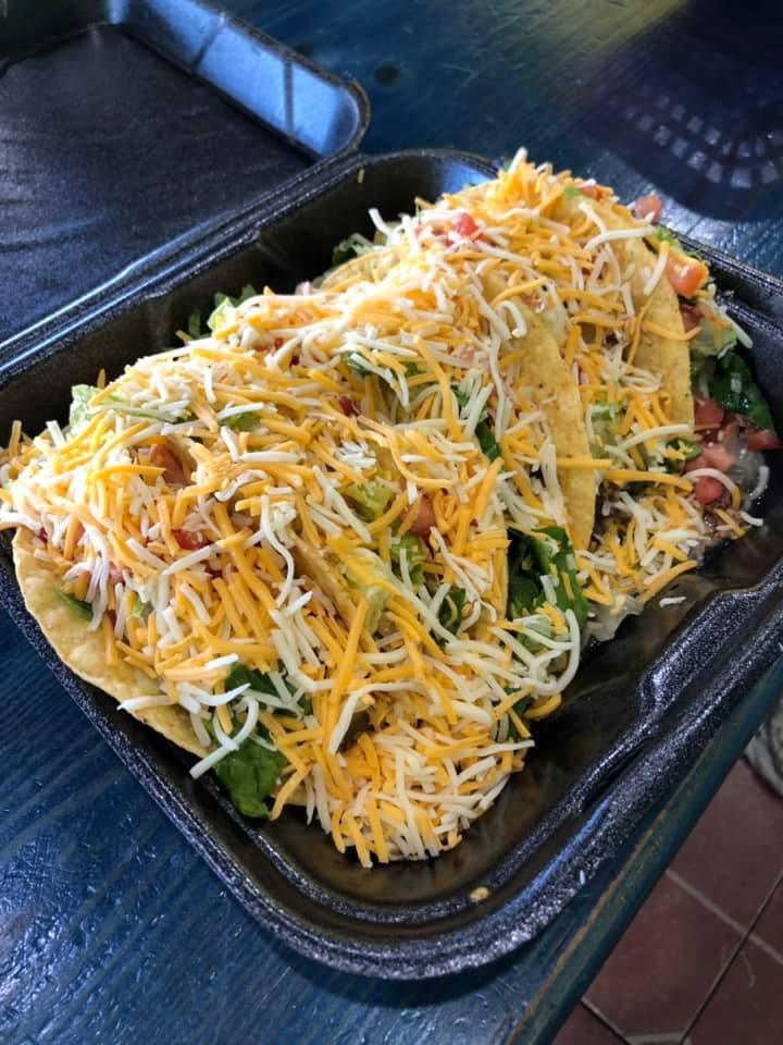 Ground Beef Crispy Taco · Shredded beef, lettuce, tomatoes & cheese.
