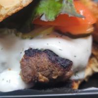 Lamb Burger & Fries · Ground Lamb cooked & topped with a Tzatziki Sauce & pickles. Served with Fries
ADD COOKING T...