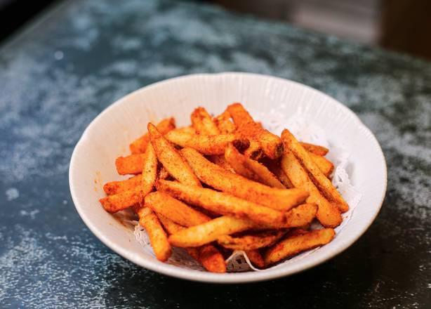 Cumin spicy fries 孜然薯条 · Ingredient: fries, cumin, chili powder