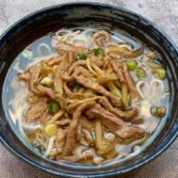Mustard pork noodle soup 榨菜肉丝汤面 · Ingredients: noodles, Chinese pickles, pork